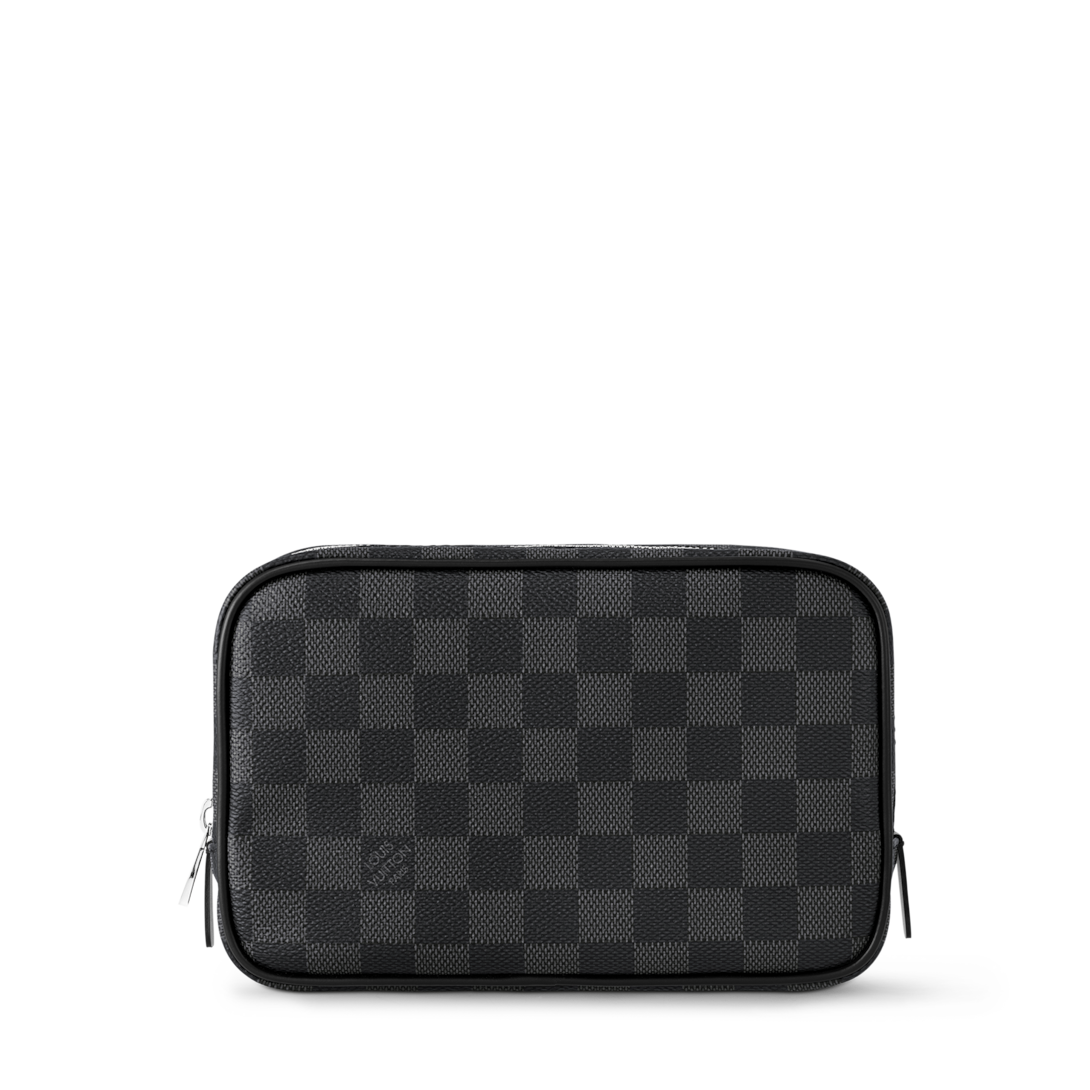 Toilet Pouch PM Damier Graphite Canvas - Travel N40483 | LOUIS VUITTON